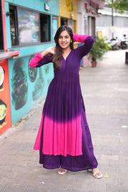 Purple Kurta Set