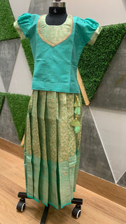 Sea Green Tissue Silk Dress