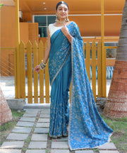 Pure Soft Silk Saree  With Cutwork Border