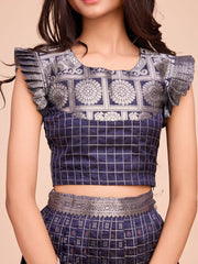 Kids  Silk Sleeveless ethnic dress