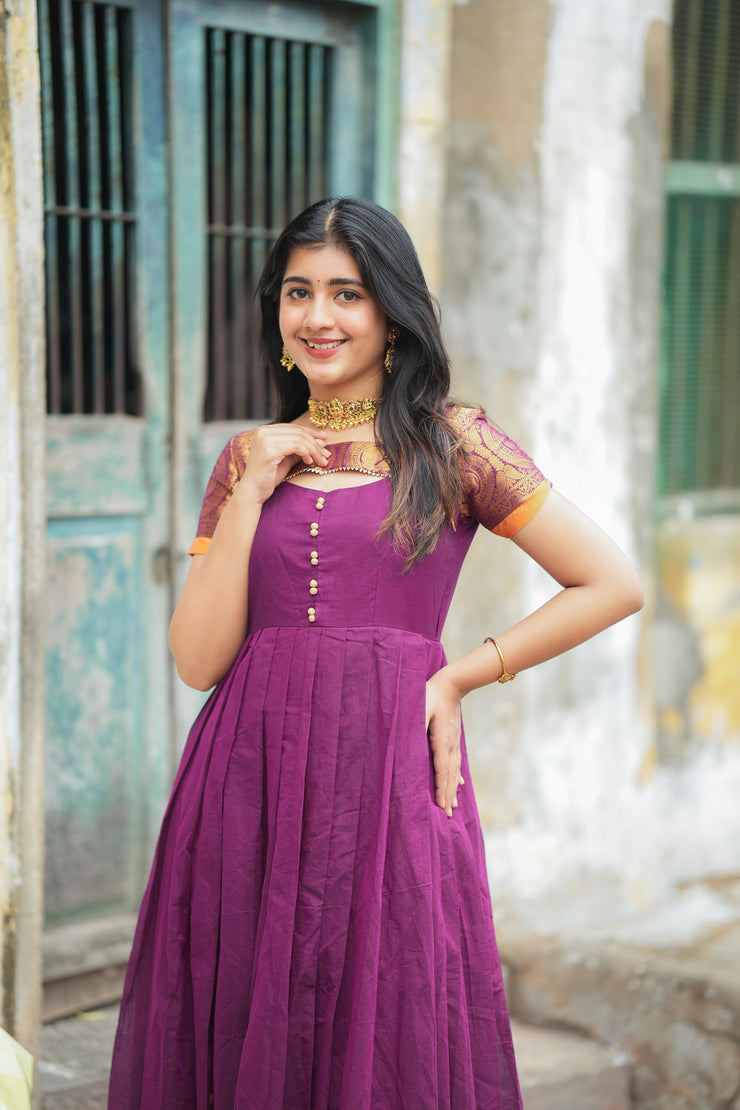 Egg plant Purple Soft Cotton Kurti