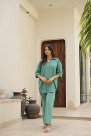 Green Cotton Co-Ord Set