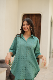 Green Cotton Co-Ord Set