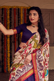 Royal purple Narayanpet Lehenga Set