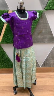 Pastel Green Banarasi Dress