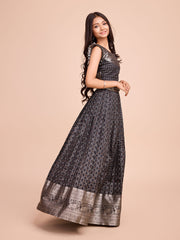 Kids  Silk Sleeveless ethnic dress