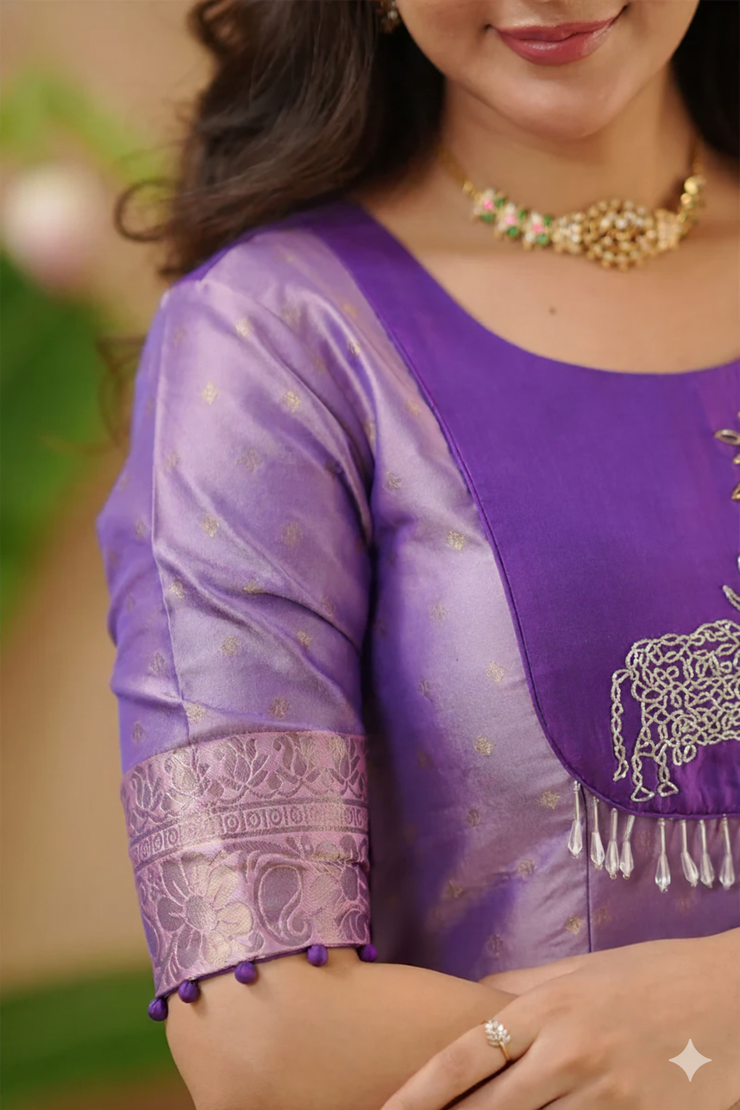 Gopika Soft Silk (Dress) In Purple