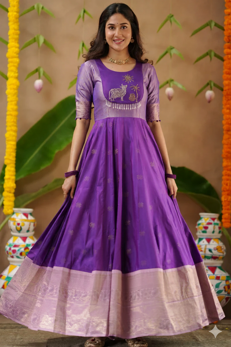 Gopika Soft Silk (Dress) In Purple