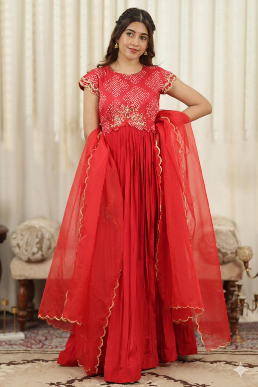 Shaali Red Dress