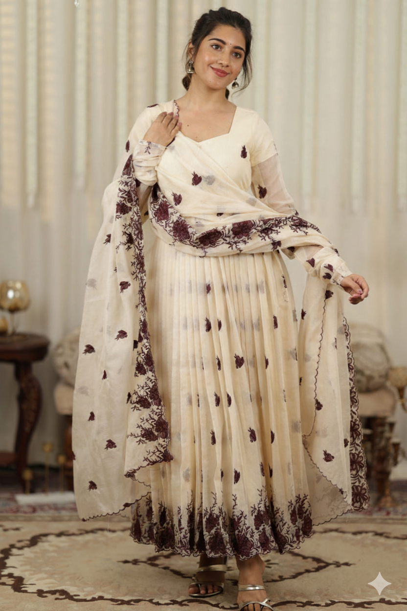 kota embroiderd Anarkali Set