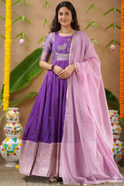 Gopika Soft Silk (Dress) In Purple