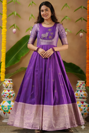 Gopika Soft Silk (Dress) In Purple