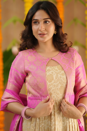 Lakshmi Pattu Jacket (Dress) in Green