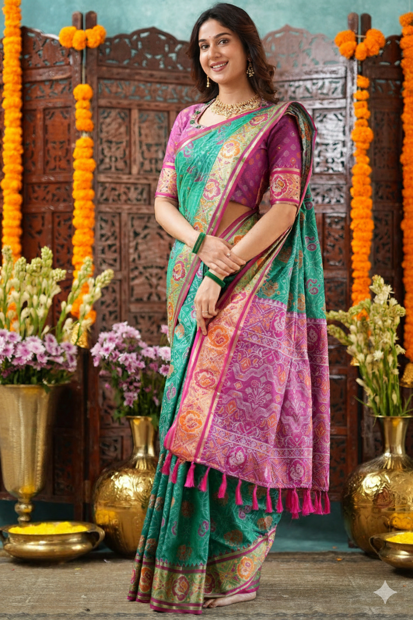 Green Rani 2-In-1 Lehenga Set With Belt