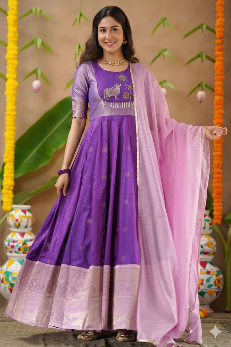 Gopika Soft Silk (Dress) In Purple