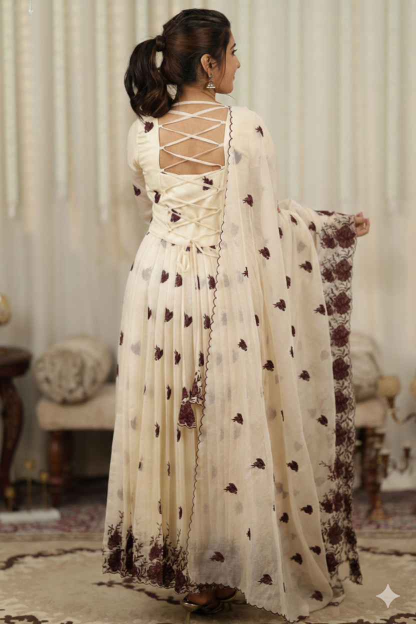 kota embroiderd Anarkali Set