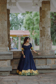 Royal Indigo Charm Anarkali
