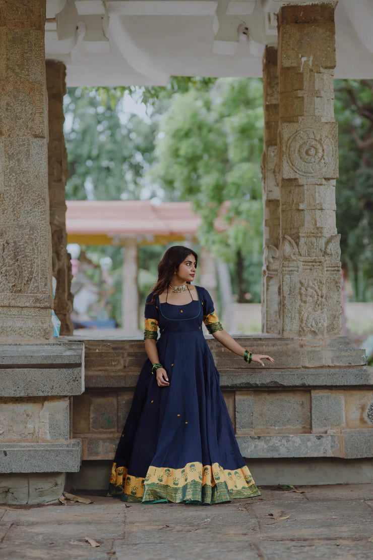 Royal Indigo Charm Anarkali