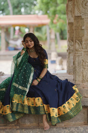 Royal Indigo Charm Anarkali