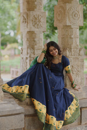 Royal Indigo Charm Anarkali