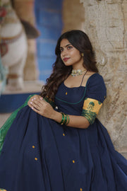 Royal Indigo Charm Anarkali