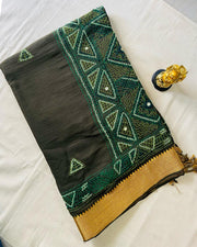 soft premium cotton with handwork stitches Saree