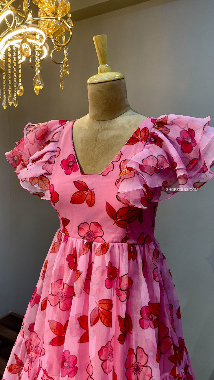 Pink Organza Dress