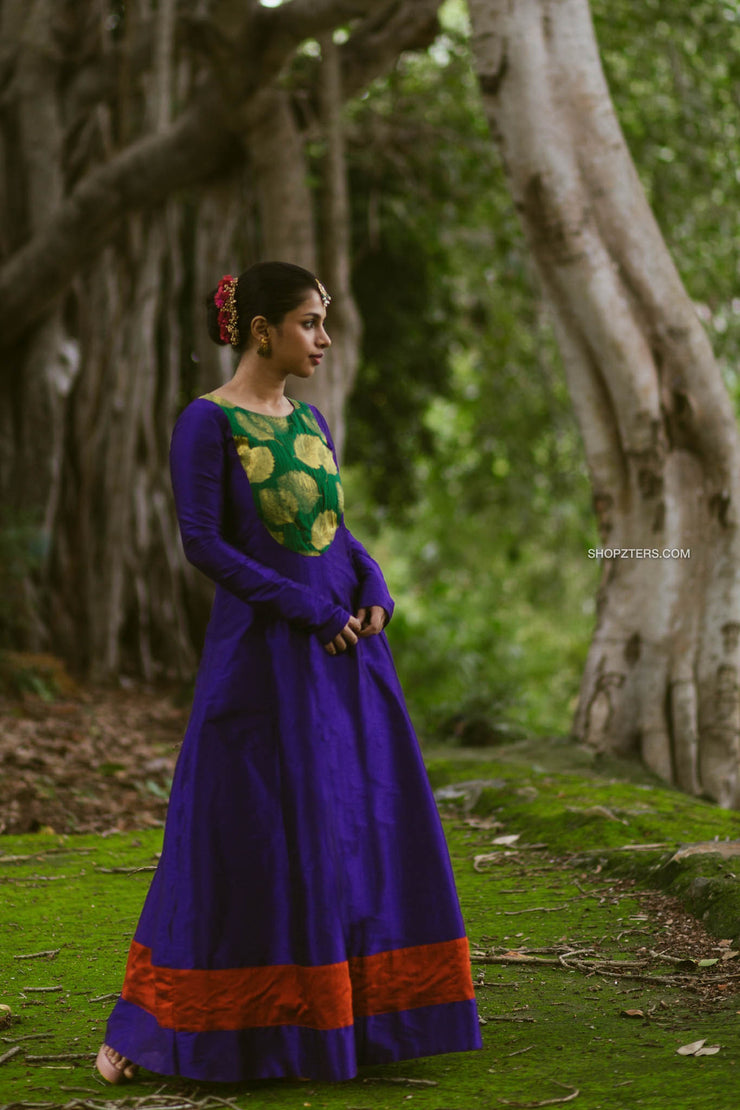brocade silk dress