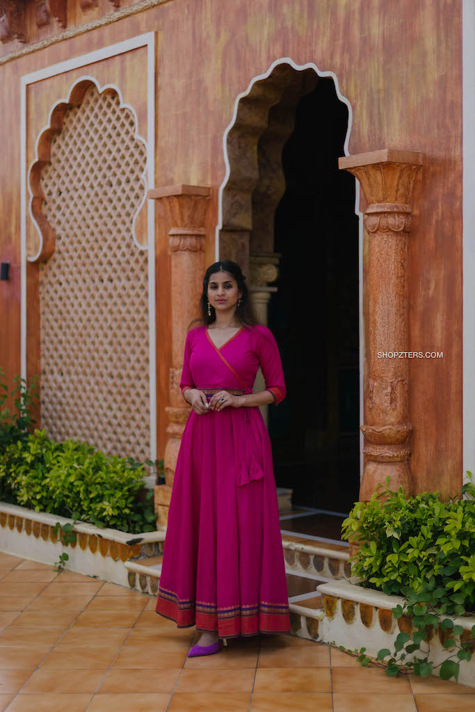Aambal Pink Maxi Dress