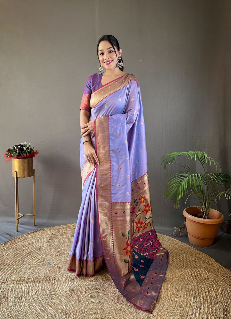 Rukmani Paithani Silk Saree