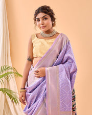 Adorable  Bandhej Paithani Saree