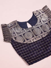 Kids  Silk Sleeveless ethnic dress