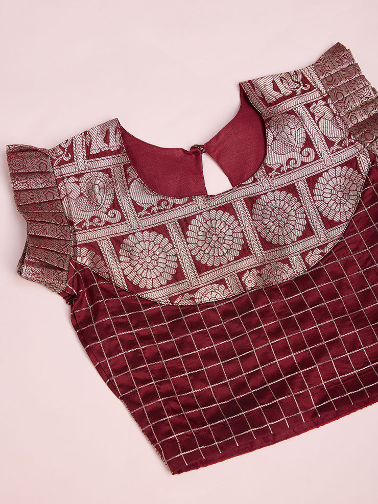 Kids  Silk Sleeveless ethnic dress