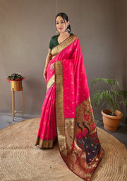 Rukmani Paithani Silk Saree