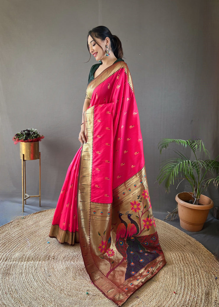 Rukmani Paithani Silk Saree