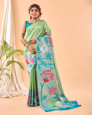 Pure Paithani Silk Saree With Big PaithaniI Border