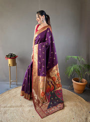 Rukmani Paithani Silk Saree