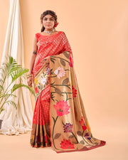 Pure Paithani Silk Saree With Big PaithaniI Border