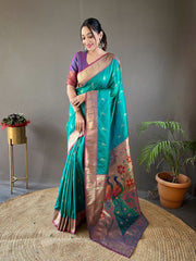 Rukmani Paithani Silk Saree