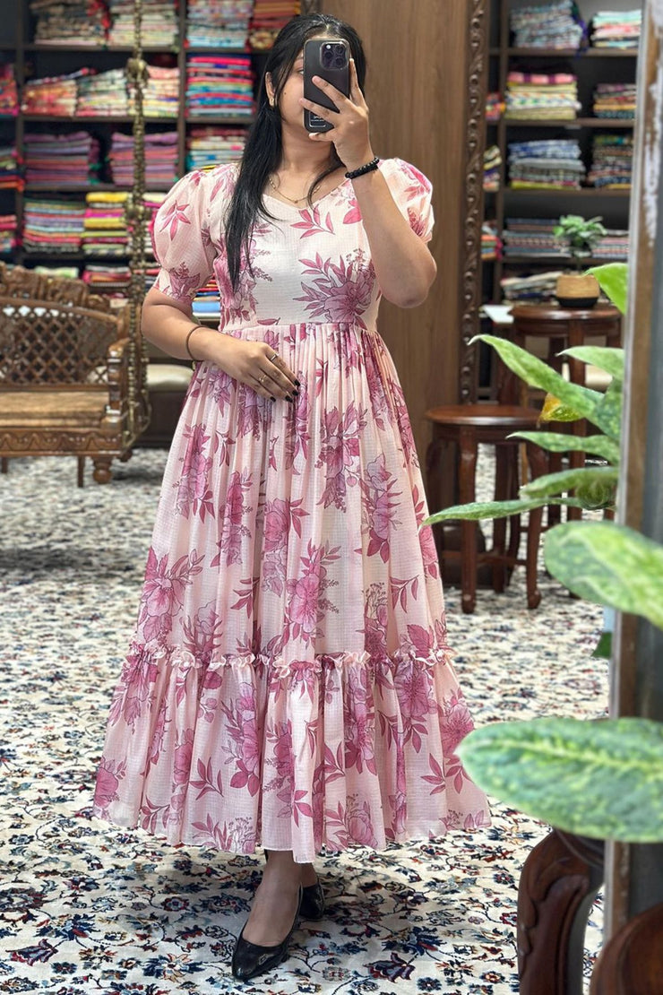 Rubina Pink Kota Midi Dress