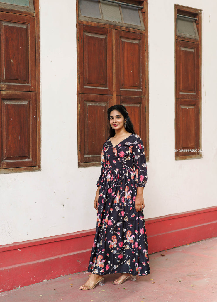 Black Floral Dress