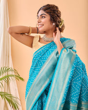 Adorable  Bandhej Paithani Saree