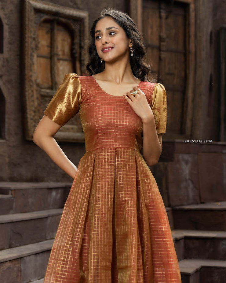 New customised beautiful silk long gown  Naksha designers  Facebook