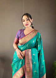 Rukmani Paithani Silk Saree