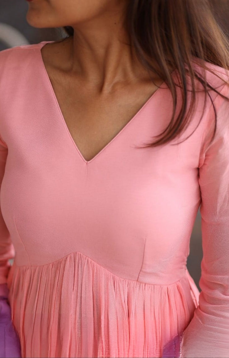 Dusky Rose Palazzo Set in Pink