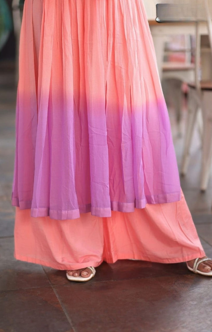 Dusky Rose Palazzo Set in Pink