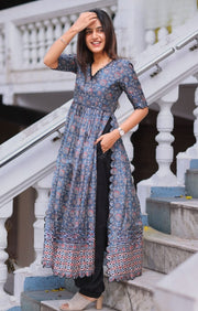 Yashna Ajarakh Kurta Set
