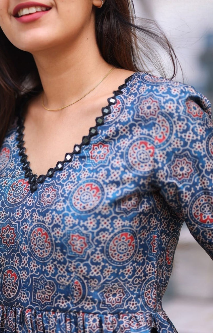 Yashna Ajarakh Kurta Set