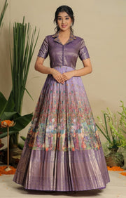 Vedika Kota Zari Pattu Dress