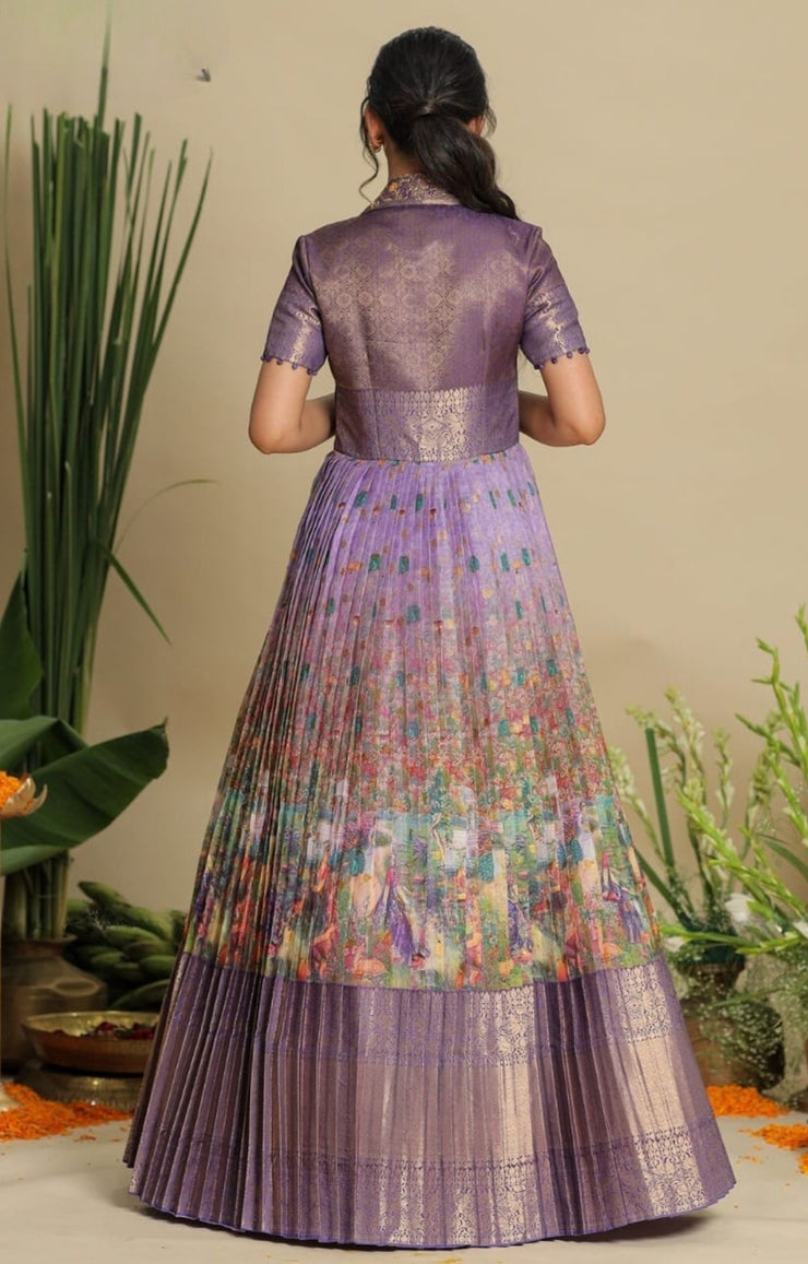 Vedika Kota Zari Pattu Dress